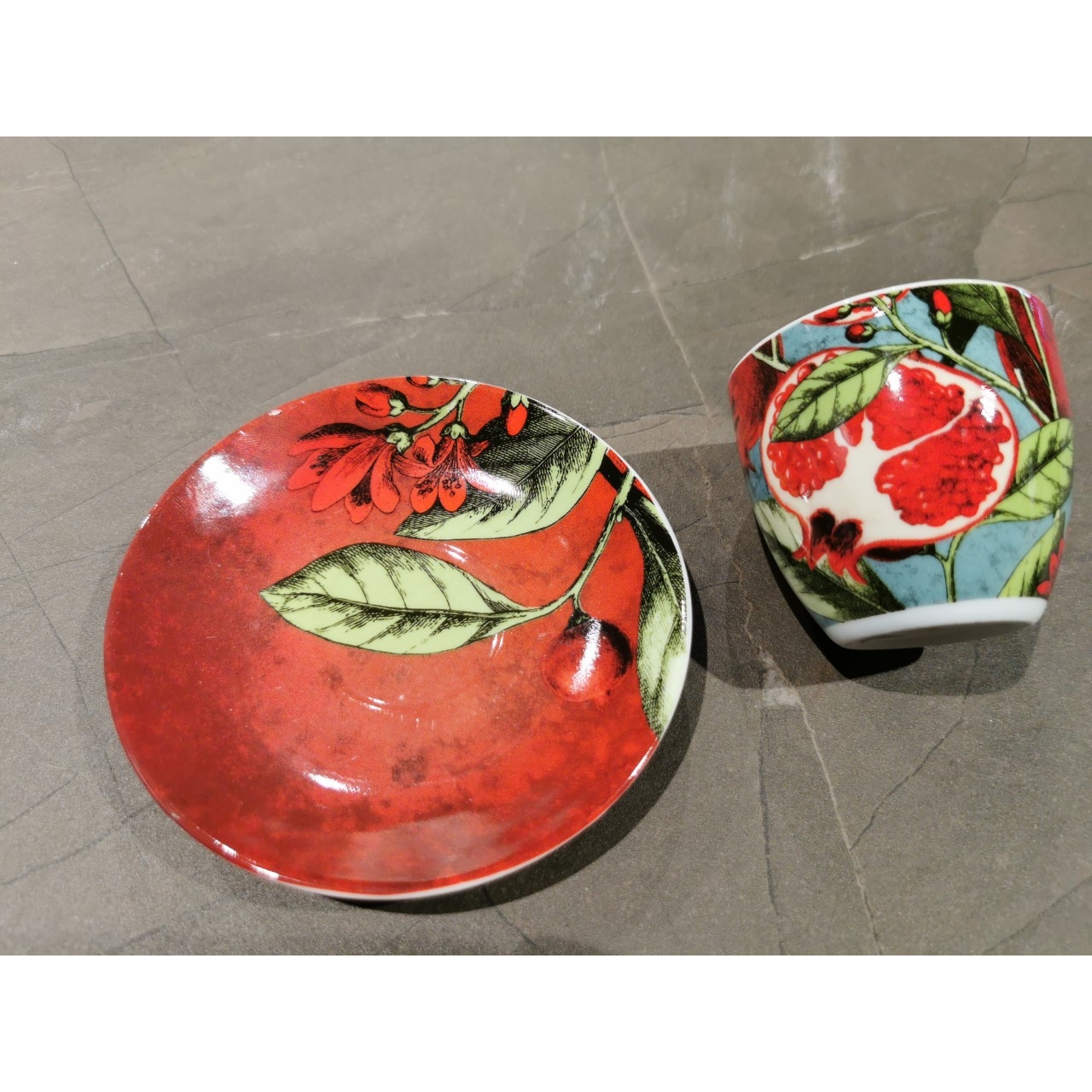 Excelsa Granada Set 6 Coffee cups with saucers, Porcelain code 64447 Excelsa